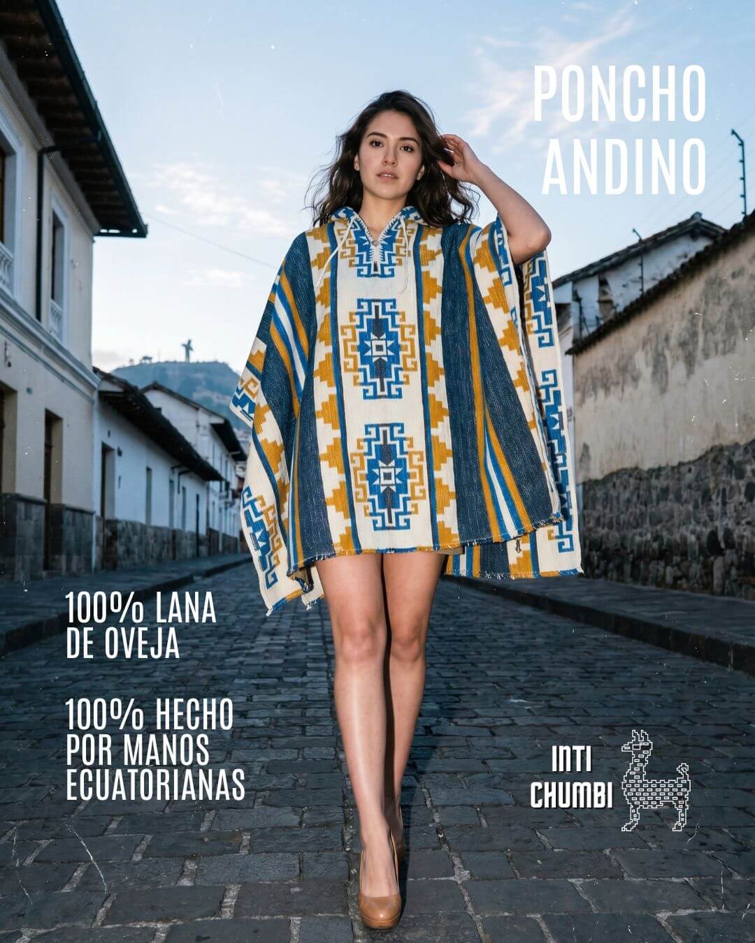 Poncho Andino de Lana de Oveja