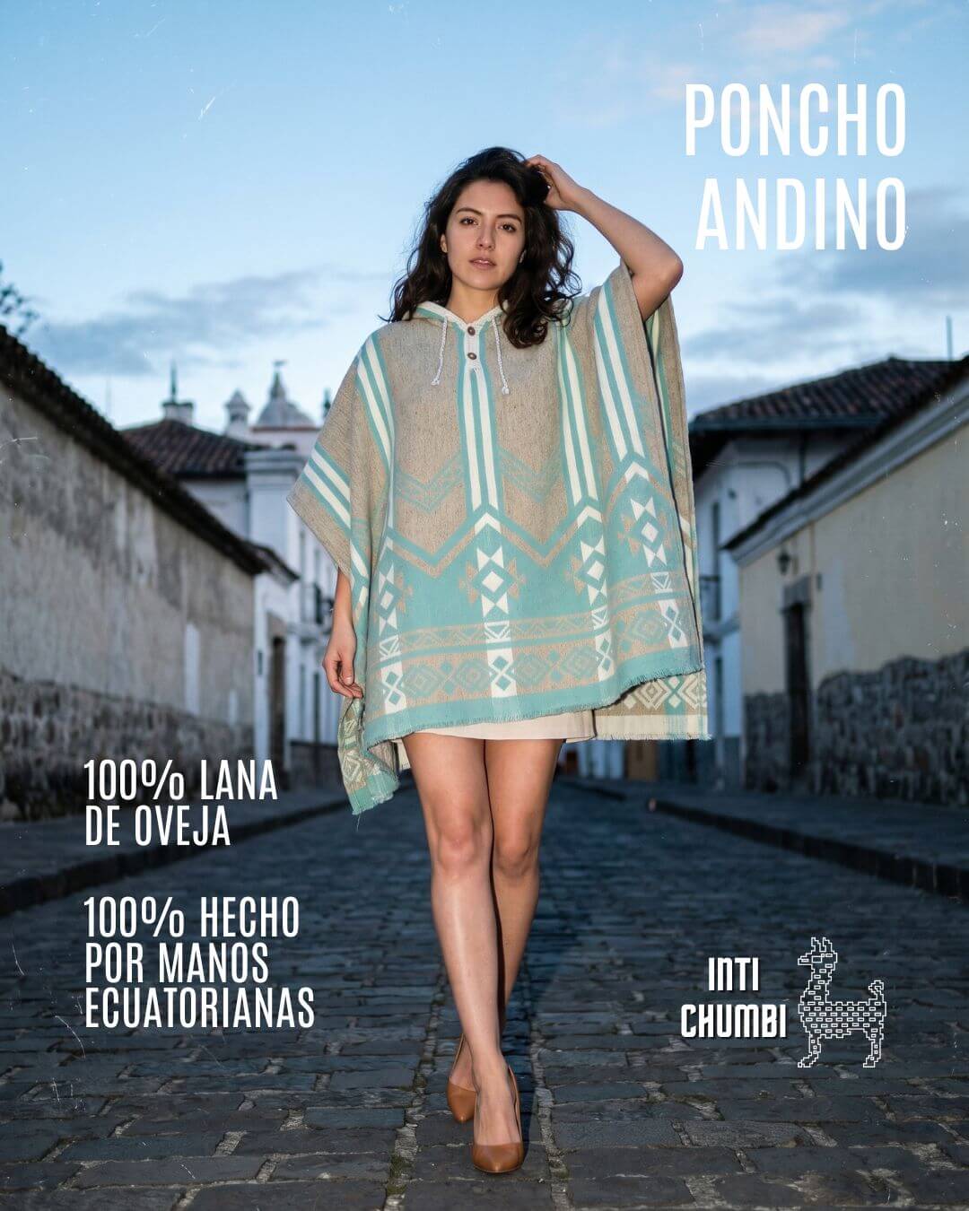 Poncho Andino de Lana de Oveja