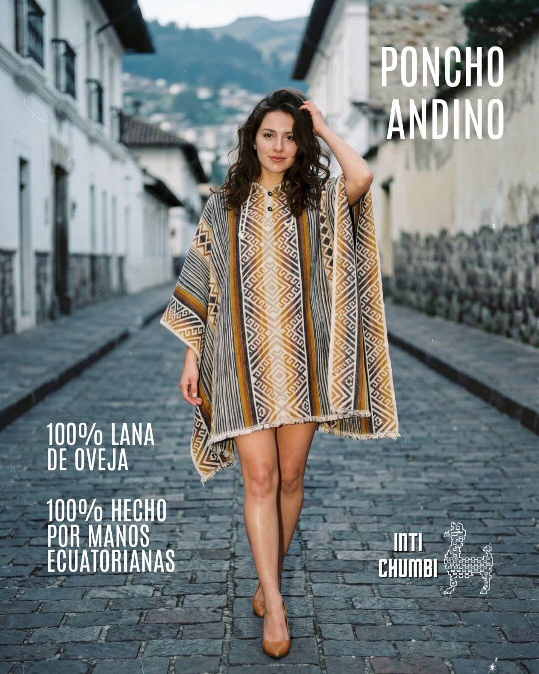 Poncho Andino de Lana de Oveja